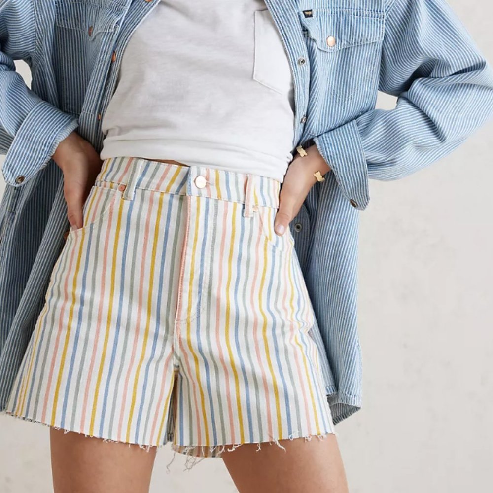 Wrangler NWT A-Line Stripe Shorts